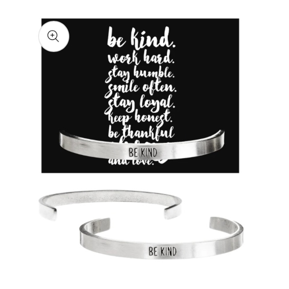 NEW. Whitney Howard Quotable Cuff Bracelet. Be Kind